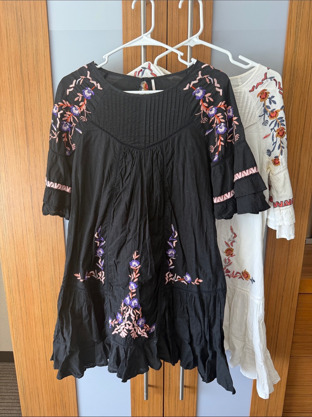 FREE PEOPLE (2) Mini Tulip Dresses FLORAL S XS